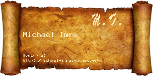 Michael Imre névjegykártya